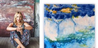 Η ζωγράφος Δήμητρα Γρίβα στην gallery ArtZone 42 στη Μύκονο