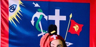 Η Δέσποινα Μοίρου με Μπουμπουλίνα και Κολοκοτρώνη στο Ιστορικό Μουσείο της Ύδρας