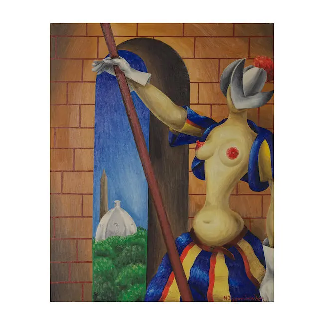  NIKOS ENGONOPOULOS(1907-1985)Muse à Ferrare €60,000 - €80,000 